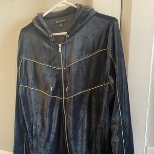 Mens Velvet INC international concepts zip up sweatshirt